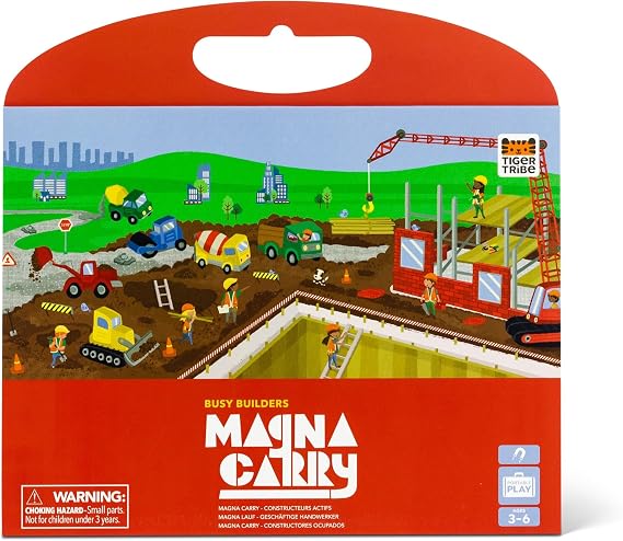 Tiger Tribe Mıknatıslı Set Busy Builders Magna Carry 25x25 cm 3 Yaş ve Üstü