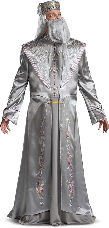 Disguise Men's Harry Potter Dumbledore Deluxe Adult Costume