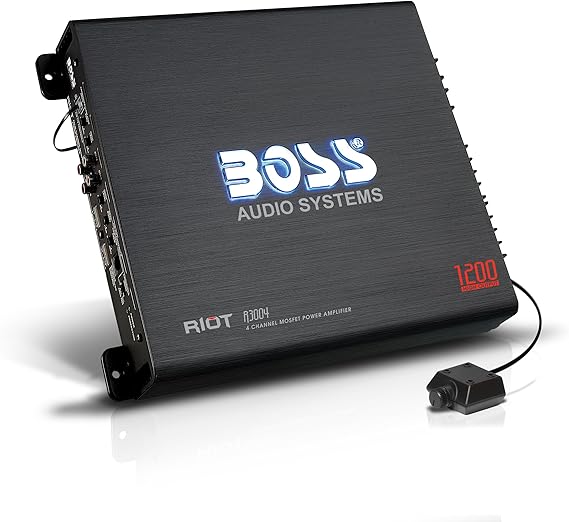 BOSS Audio Systems R3004 4 Channel Car Amplifier, 1200 Watts, 2/4 Ohm