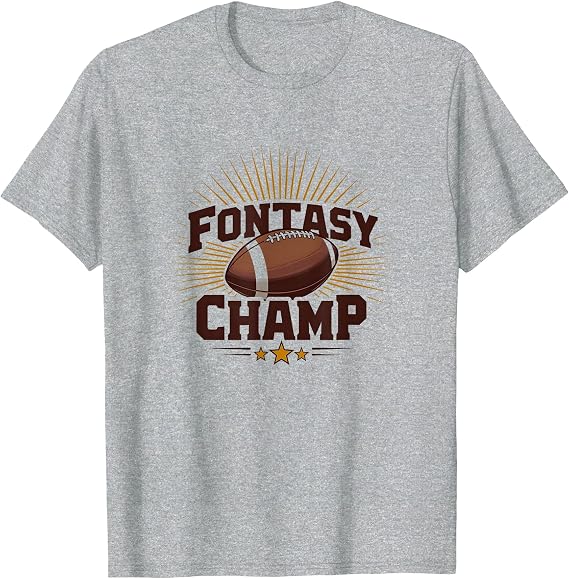 Fantasy Champ: Football Victory for Sports Fanatics T-Shirt
