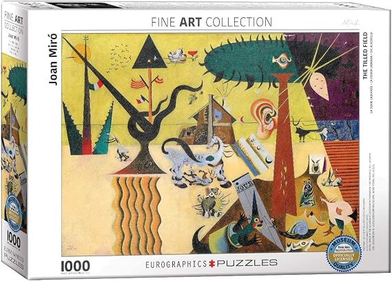 EuroGraphics The Tilled Field by Joan Miro (1000 Piece) Puzzle (6000-0858)