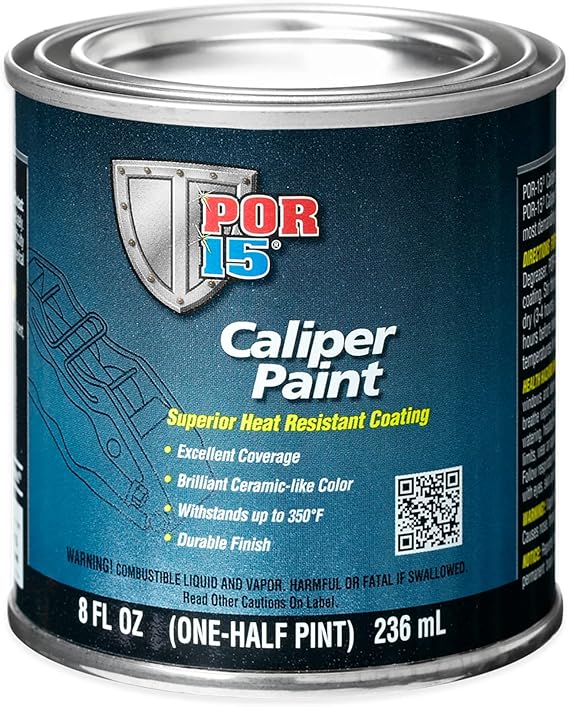 POR-15 High Temperature Brake Caliper Paint, Heat Resistant Coating, 8 Fluid Ounces, Blue