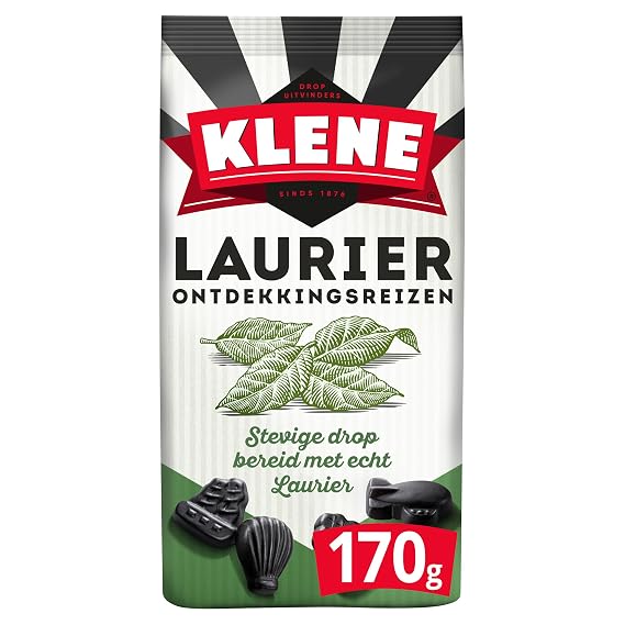Klene Laurier Ontdekkingsreizen I Firm Bay Leave/Laurel flavored Licorice I 170g 6.0 ounce