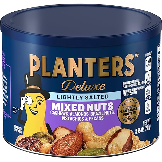 PLANTERS Lightly Salted Mixed Nuts, 8.75 oz canister