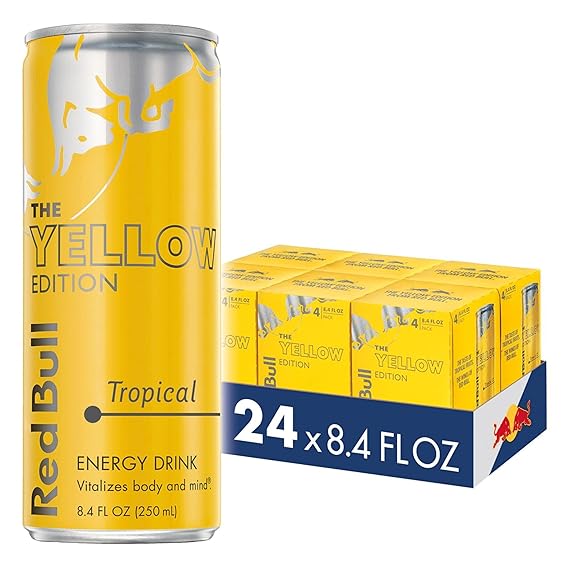 Red Bull Energy Drink, Tropical, Yellow Edition