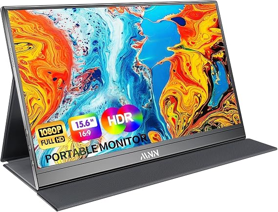 MNN 15.6" FHD 60Hz Portable Monitor USB-C HDMI IPS HDR Gaming Laptop