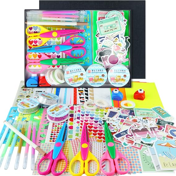SICOHOME Scrapbook Supplies Scrapbook Kit, DIY Junk Journaling Supplies Kit