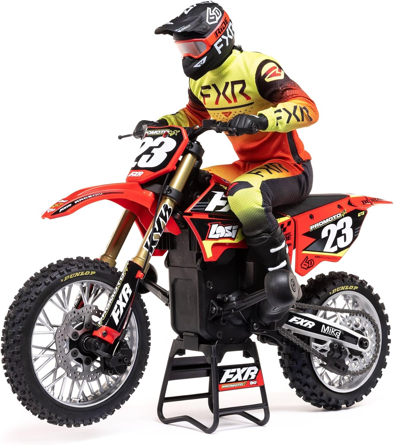 Losi RC Motorcycle Promoto-MX 14 Motorcycle Ready-to-Run Battery and Charger Not Included FXR LOS06000T1 Red