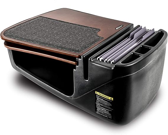 AutoExec AUE12030 GripMaster Car Desk Mahogany Finish