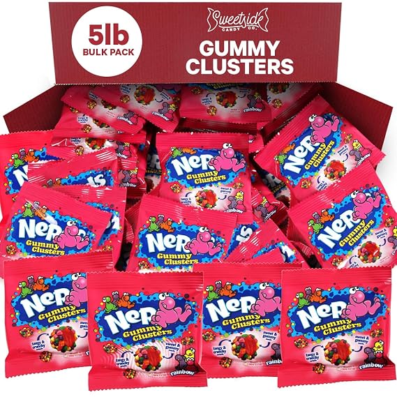 Gummy Cluster, 5lb Gummy Clusters Bulk, clusters bulk candy individually wrapped, Perfect for Easter Candy Lovers, Satisfy your sweet cravings with this delightful candy.