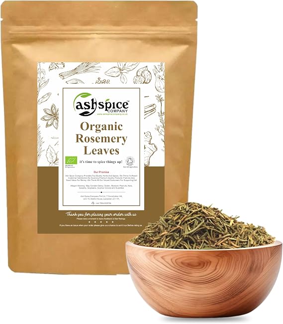 ORGANIC Rosemary Leaf Dried Herbs Premium Quality Certified by Soil Association 50g-1900g (200g)
