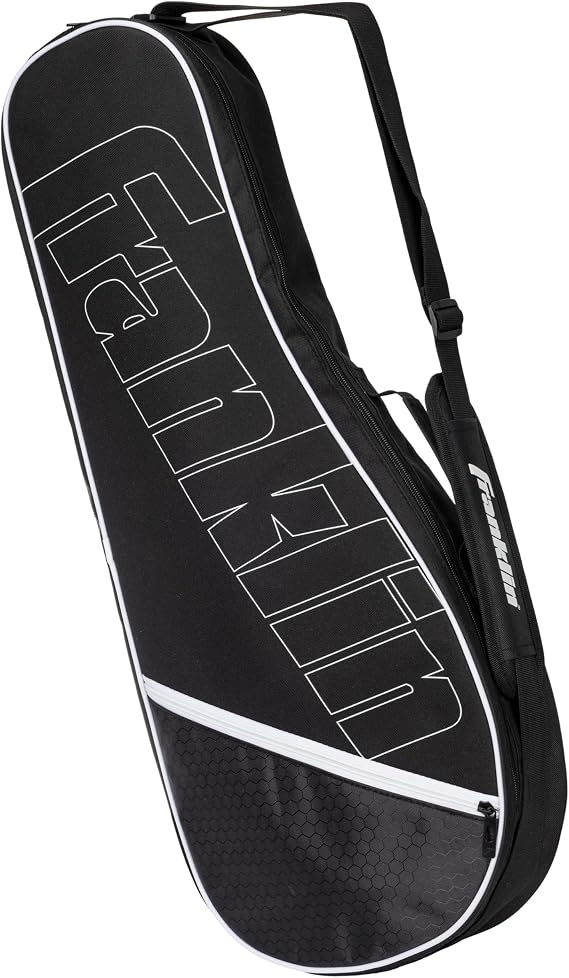 Franklin Sports Tennis Racket Bag - Tennis Shoulder Bag for Men + Women - Holds (4) Rackets + Equipment for Practice + Matches - Travel + Storage Case with Fence Hook