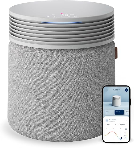 BLUEAIR Blue Signature Air Purifier for Large Rooms up to 3,385 Sq Ft, HEPASilent Filtration for Smoke, Dust, Pet Dander & Allergens, Smart WiFi Air Cleaner with Auto Mode, Quiet Air Purifier for Home