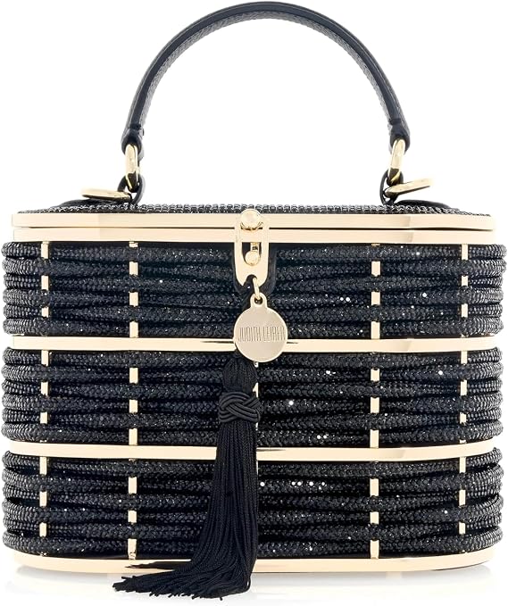 Willow Crystal Woven Top Handle Bag