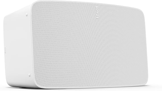 Sonos Five | HiFi Speaker with WiFi, 3.5 mm Line In, Support for Hi-Res Audio Streaming - White