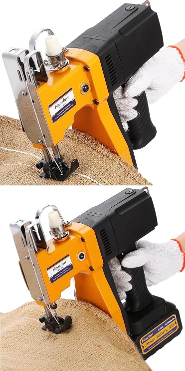 Hanchen Bag Sewing Machine CJY Series Yellow + Middle Battery Cordless Model