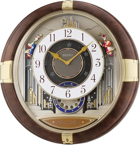 SEIKO Melodies in Motion Wall Clock, Trumpeting Angels