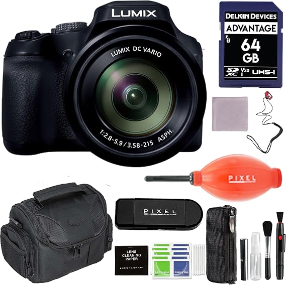 Panasonic Lumix FZ80D Digital Camera with Advanced Accessories and Travel Bundle | DC-FZ80DK | Panasonic Lumix DC-FZ80DK