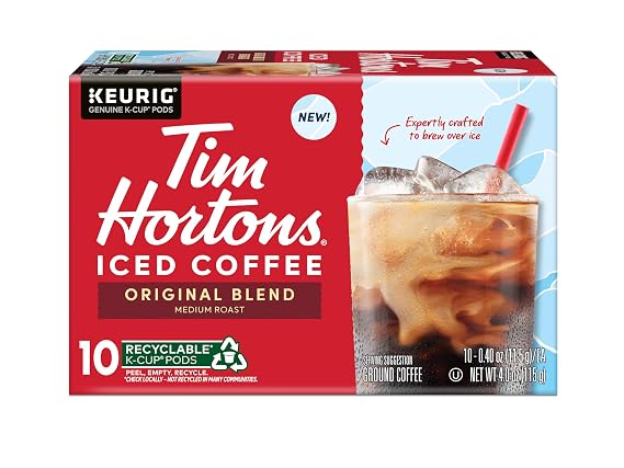 Tim Hortons Original Blend Brew Over Ice KCUPs 10ct