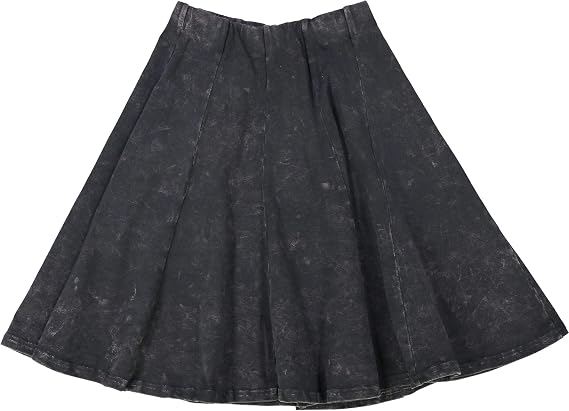 KIKI RIKI Girls Stonewash Panel Skater Skirt - 41458