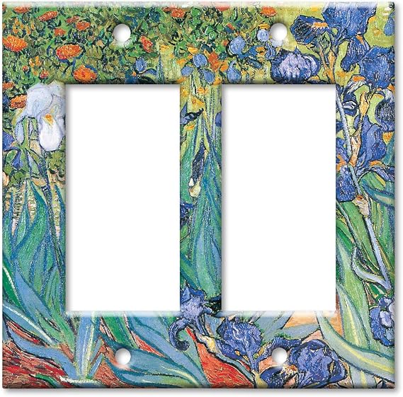 Art Plates - Van Gogh: Irises Switch Plate - Double Rocker