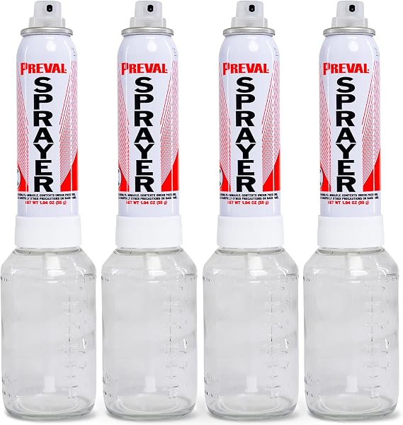 Preval Sprayer System, 4 Pack - Refillable Spray Paint Aerosol 0267
