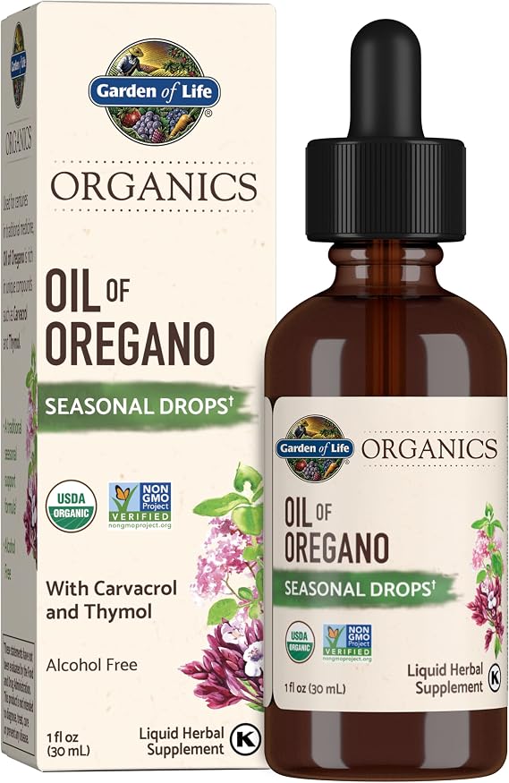 Garden of Life Organics Oil of Oregano Seasonal Drops, 1 Fl oz