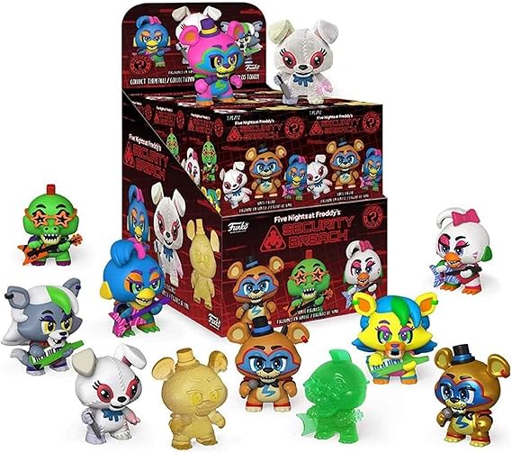 Funko Mystery Mini's: Five Nights at Freddy's, Security Breach - One Mystery Figure, Multicolour, 3 inches
