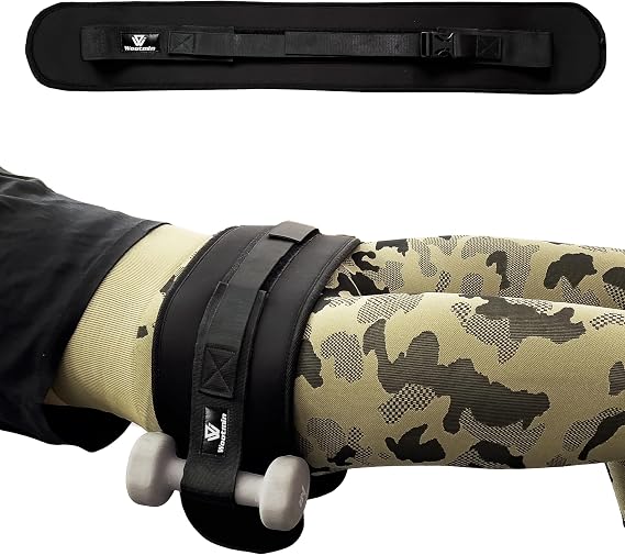 Hip Thrust Belt, Fully Upgraded Hip Thrust Belt for Dumbbells, More Comfortable Hip Thrust Belt, Home Gym Hip Thrust Belt with Wider and Longer Anti-Slip Pads.