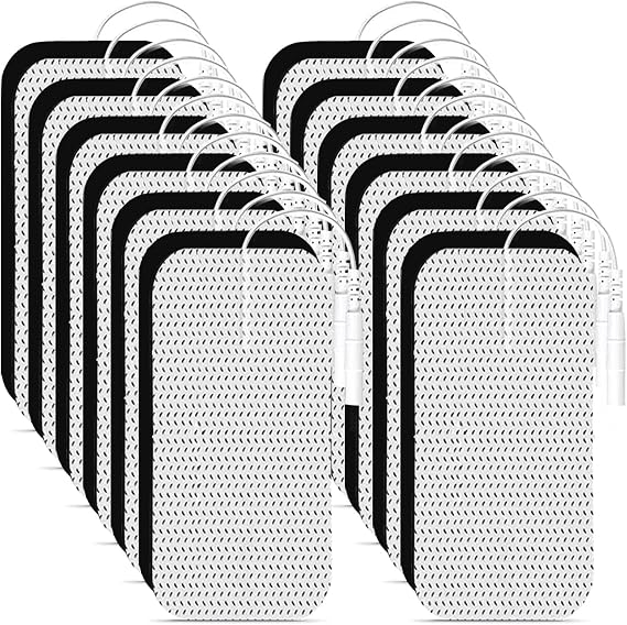 Tens Unit Electrode Pads Large 2x4" 24Pcs Compatible with 7000 & Auvon TENS