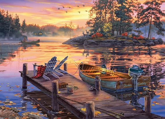 Cobble Hill 500 Piece Puzzle - Morning Paradise - Sample Poster Included