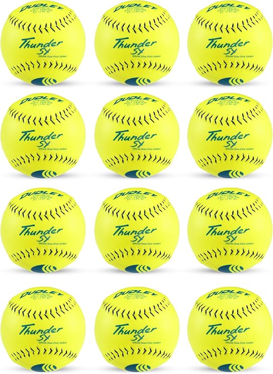 Dudley | Slowpitch Softballs | Official USASB & USSSA | Multiple 12 Count Options