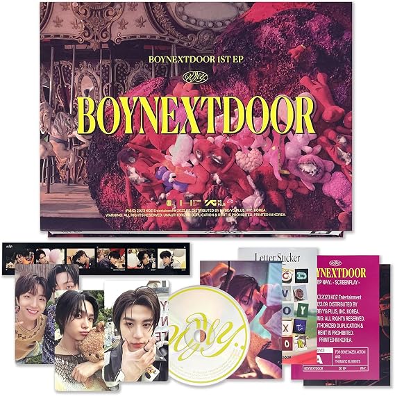 BOYNEXTDOOR - 1st Mini Album [WHY..] (DAZED Ver.) Out Box + Photo Book + Post Card + CD-R + Folded Poster + Photocard + Unit Phtocard + Film Photo + Letter Sticker + 3 Extra Photocards