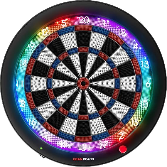 GRAN BOARD 3s LED Bluetooth Dartboard(Blue) with Special Bracket