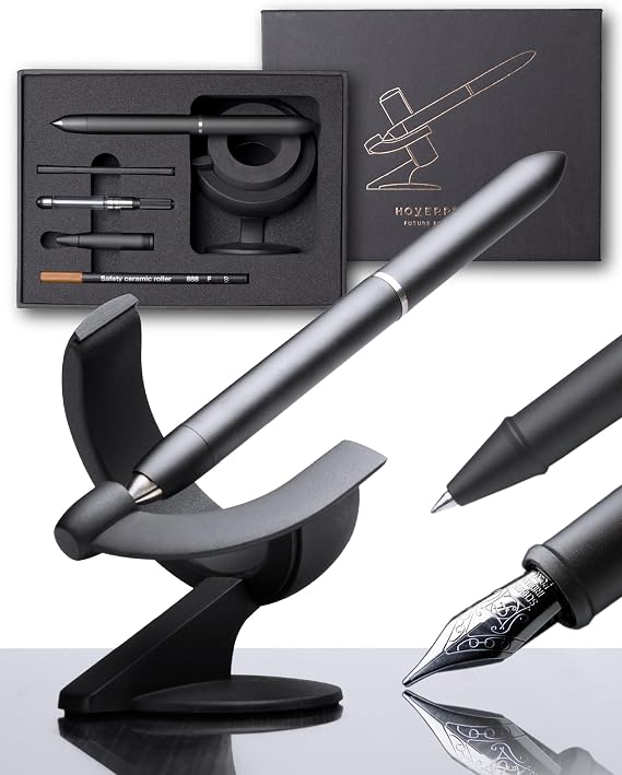 novium Hoverpen Future - Luxury Fountain & Rollerball Pen All-In Gift Box