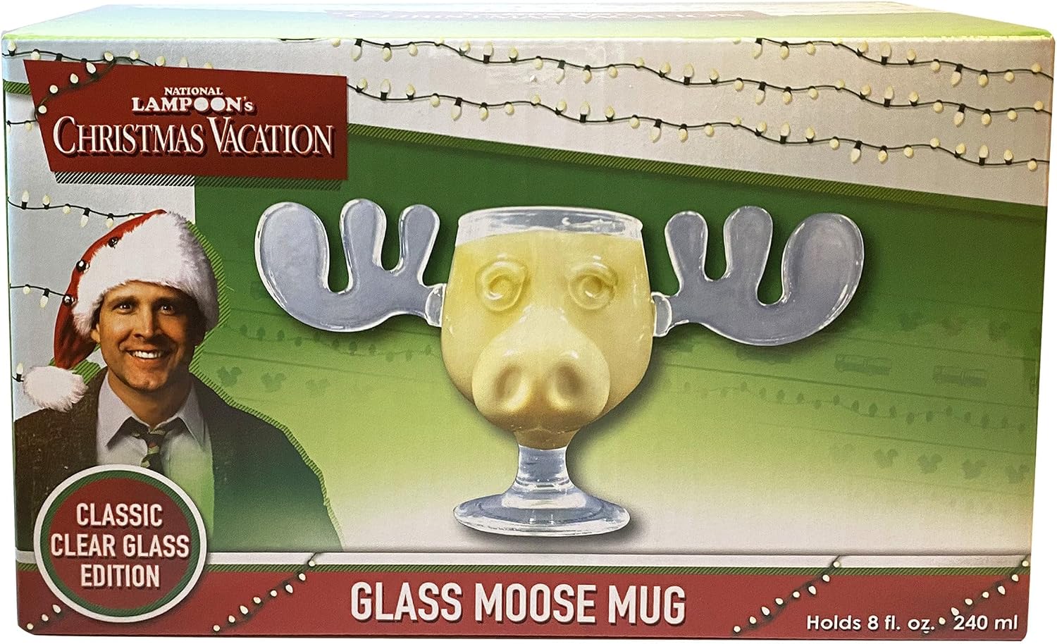 ICUP National Lampoon's Christmas Vacation Griswold Moose Mug, 8 oz, Clear (08450)