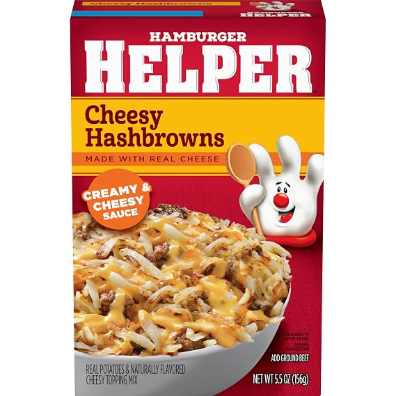 Hamburger Helper Cheesy Hashbrowns, 5.5 Ounces, 6 per Case