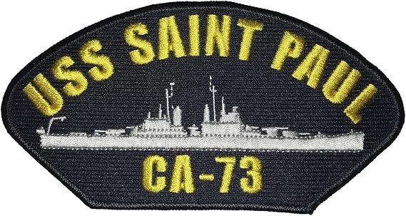 USS St. Paul Saint CA-73 Patch USN Navy Ship Heavy Cruiser Baltimore Class