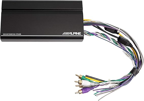 Alpine KTA-450 4-Channel Power Pack Amplifier with Dynamic Peak Power 45W RMS x 4, At 2 Or 4 Ohms