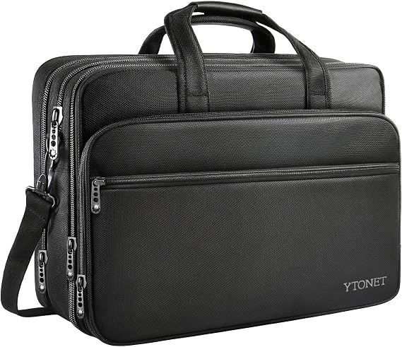 Ytonet Laptop Briefcases for Men, 17 Inch Expandable Briefcase laptop bag