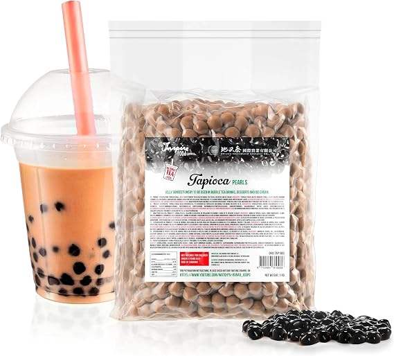 INSPIRE FOOD Tapioca Pearls for Bubble Tea - 1kg