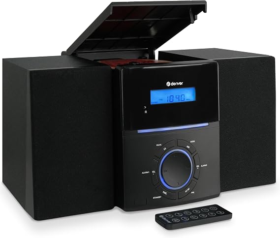 Denver Micro HiFi System with CD FM Radio and Remote Control