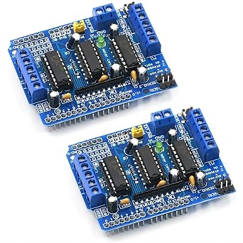 2Pcs L293D DC Stepper Motor Drive Module Motor Control Shield Expansion Board for Arduino Raspberry Pi DIY Experiments