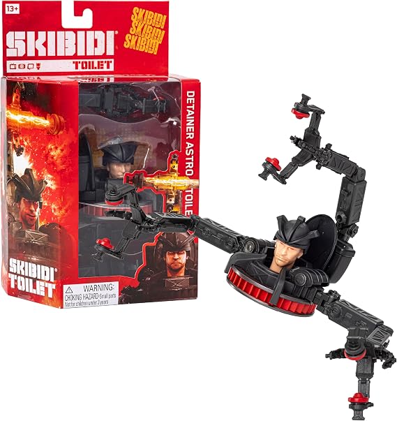 SKIBIDI Toilet Deluxe Figure - Series 2, 6" Collectible Figure, YouTube Animation Sensation, Officially Licensed Toilet Merchandise - Detainer Astro Toilet