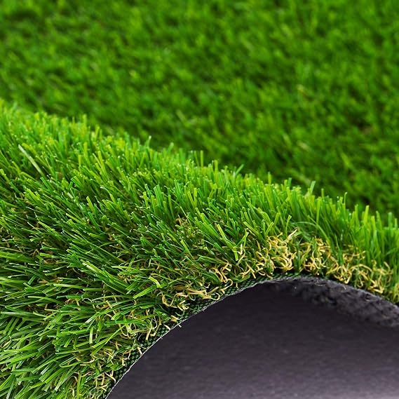 AYOHA 3 FT x 5 FT Artificial Grass, Realistic Fake Grass Deluxe Synthetic Turf Thick Lawn Pet Turf, Indoor/Outdoor Landscape, Easy to Clean with Drain Holes, Non-Toxic, High Density, 35mm