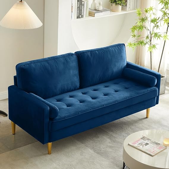 67" Modern Loveseat Sofa Velvet Tufted Sofa Comfortable 2-seat Couch