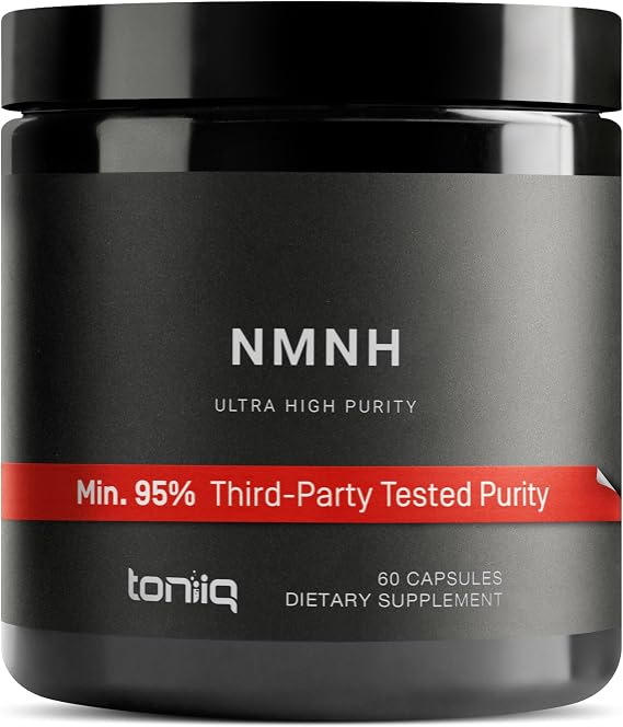 Toniiq NMNH Supplement Clinically Studied UthPeakTM | 95% Highly Purified & Third-Party Tested for NAD& Healthy Aging Support