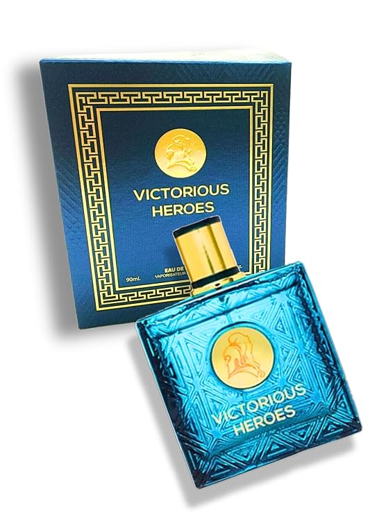 VICTORIOUS HEROES EAU DE TOILETTE 3.4 FL. OZ. Aromatic Fougere fragrance for men.