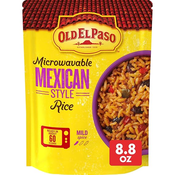 Old El Paso Mexican Style Rice, Microwavable Pouch, 8.8 oz