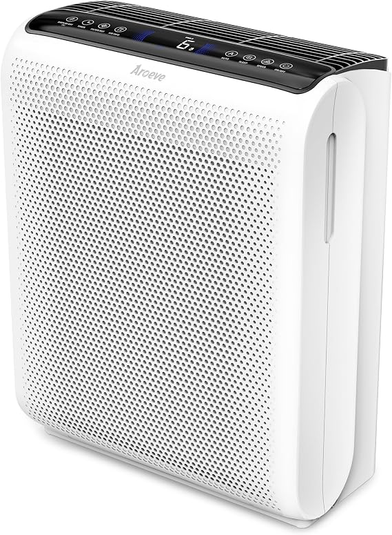 AROEVE Air Purifiers for Home with Air Quality Indication and Auto-MK07